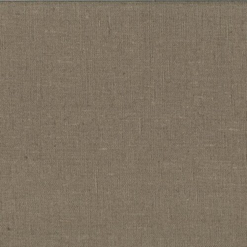 Ensfarvet akryldug i 100% hør - Lys Brun