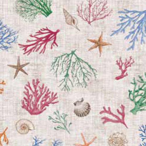 Voksdug med havets blomster