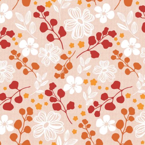 VOKSDUG - RØDE GRENE - 140 CM BRED