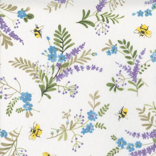 Tekstildug - Bier Blå - Lys bund