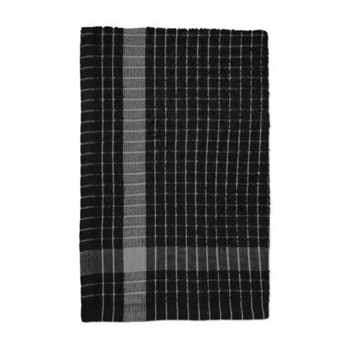 Frotte viskestykke – Black – Recycle cotton – 45x70cm