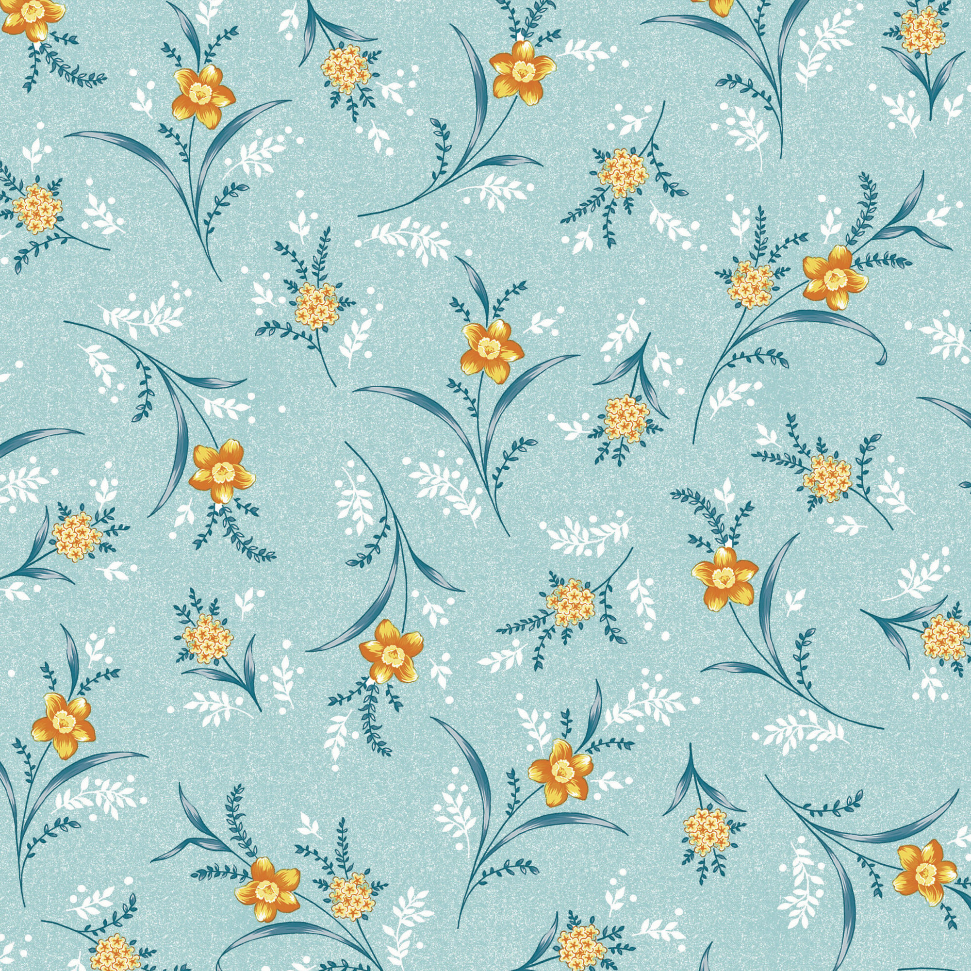 VOKSDUG - GULE BLOMSTER