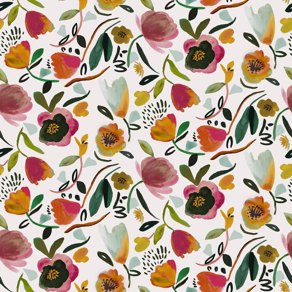 VOKSDUG - MULTIBLOMSTER - HVID