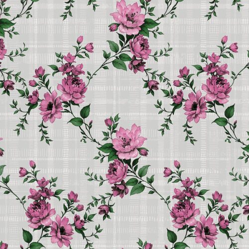 VOKSDUG ROSER FUCHIA 140 CM