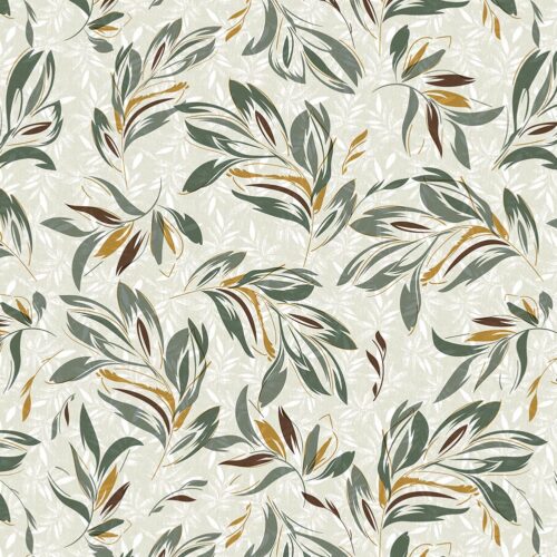 VOKSDUG - BLADE - GRÅ GRØN