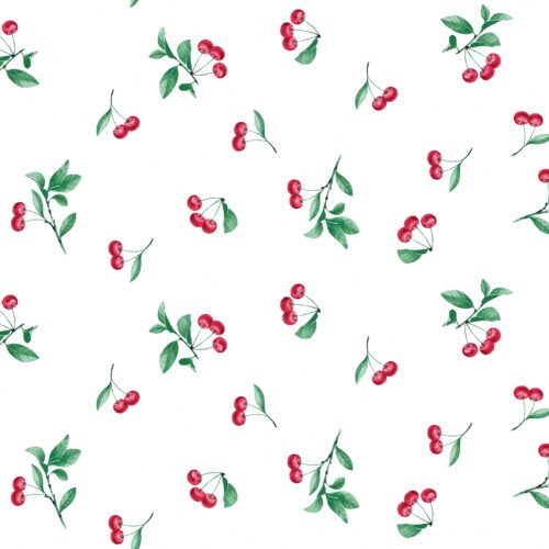 Akryldug - Cerise Hvid - 15 m. pr. rulle