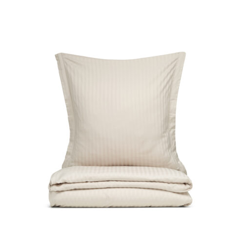 SENGESÆT CLOE - SAND - 100% BOMULDSSATIN