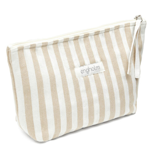 Bellis Toilet Bag - Beige Stripe