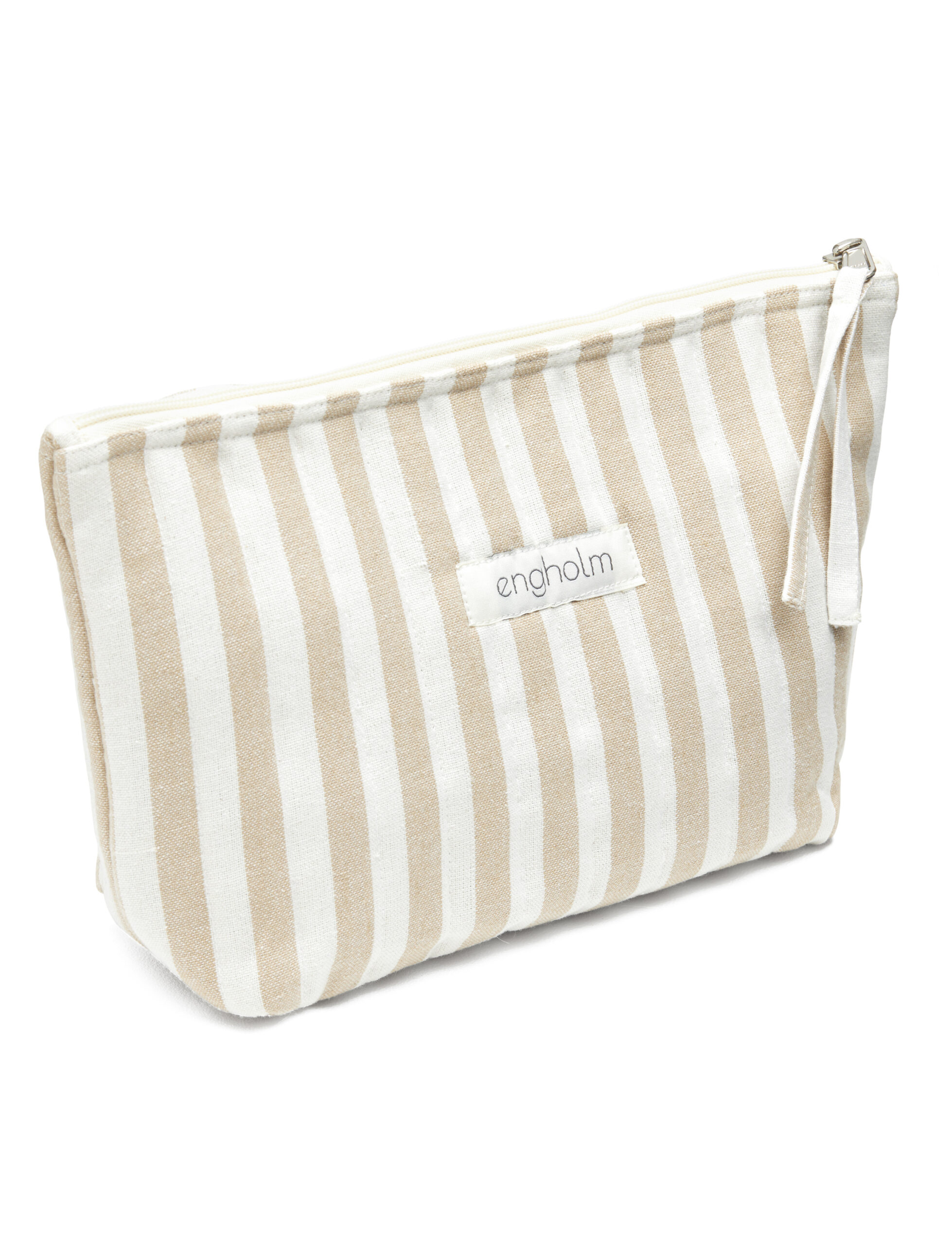 Bellis Toilet Bag - Beige Stripe
