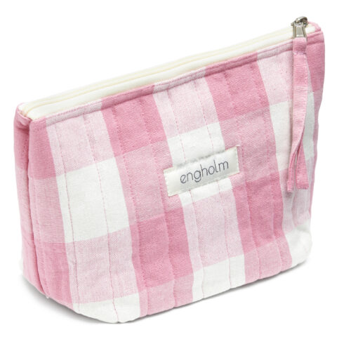Bellis Toilet Bag - Poppy Pink Check