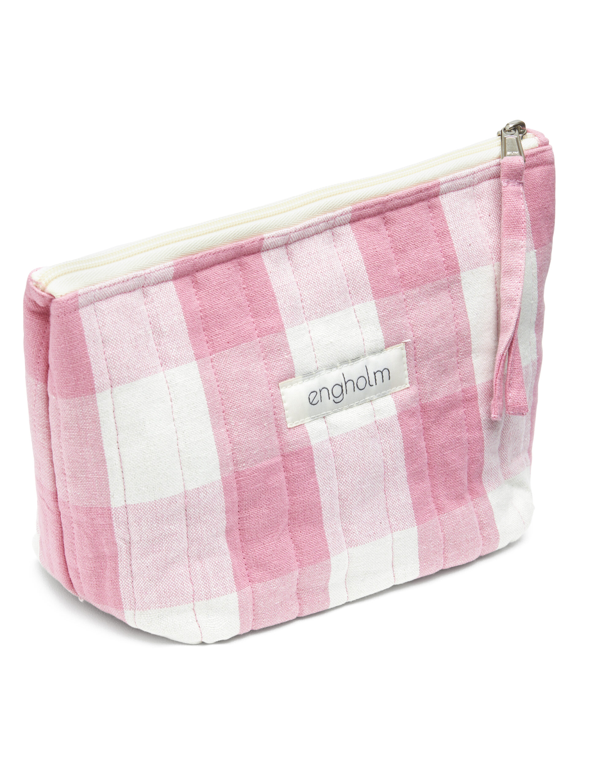 Bellis Toilet Bag - Poppy Pink Check
