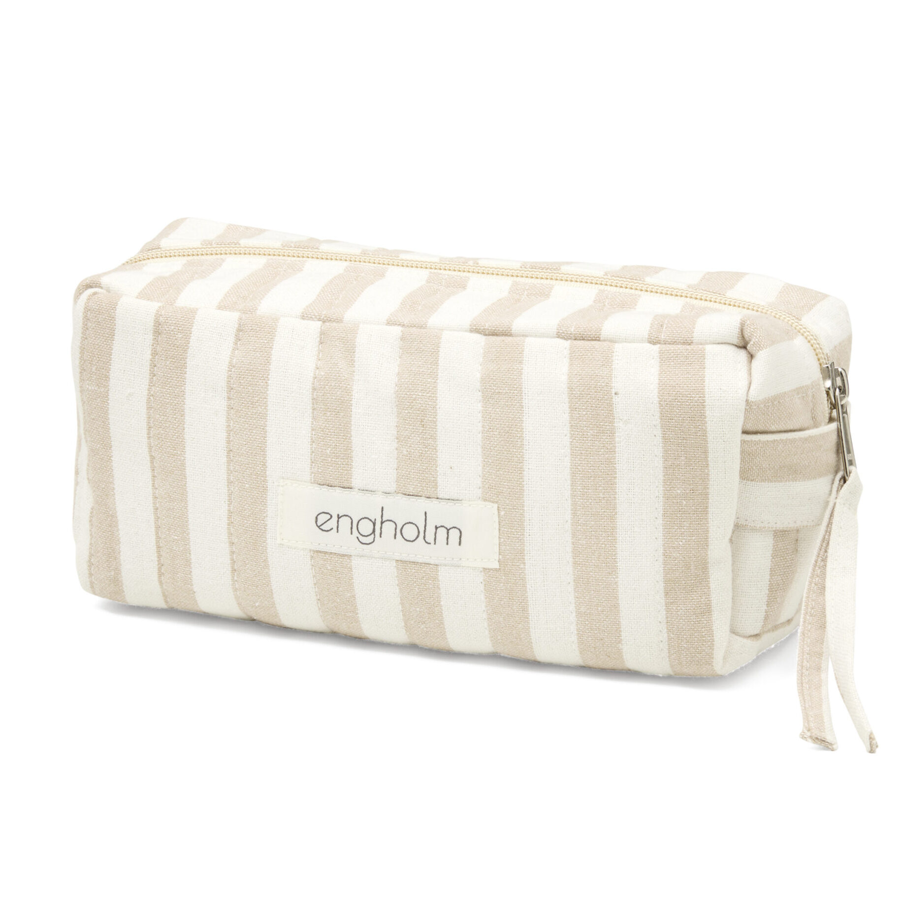 Bellis Make-up Bag - Beige Stripe