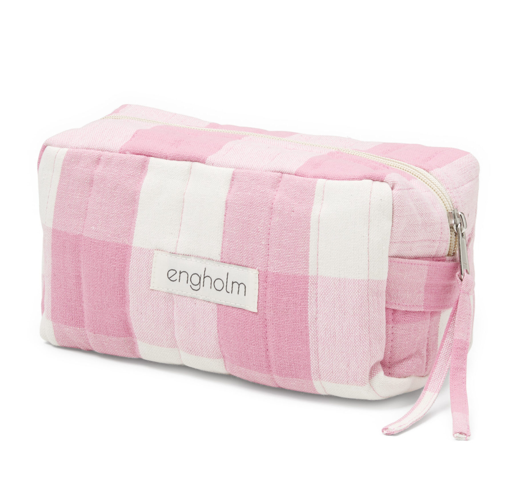 Bellis Make-up Bag - Poppy Pink Check