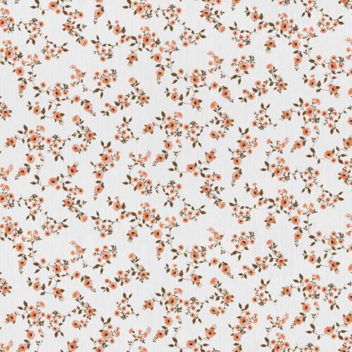 Voksdug - Blomster ranker - Orange