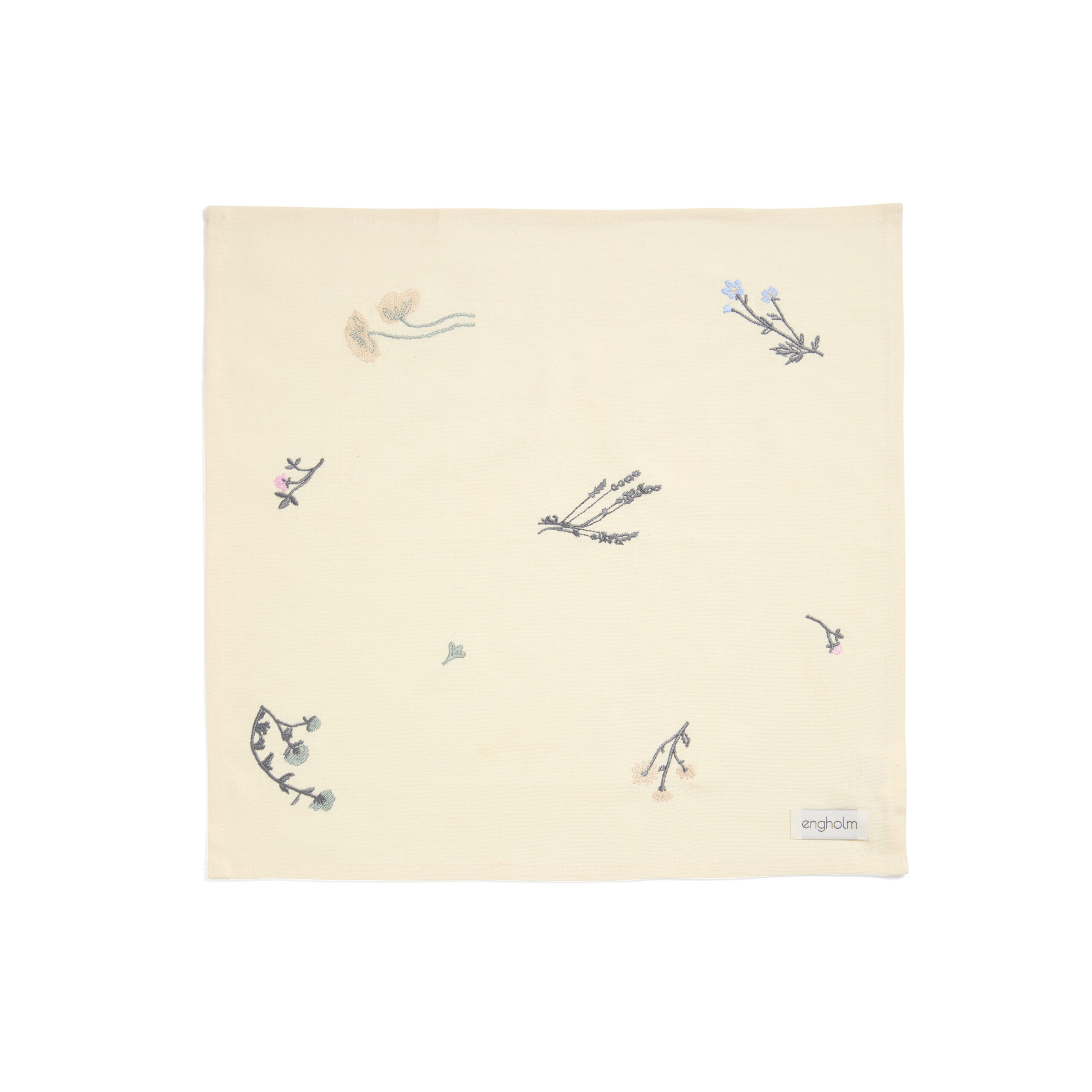 LAILA DUG BRODERET 140x220 CM 100% BOMULD - Sunny Beige - Image 4