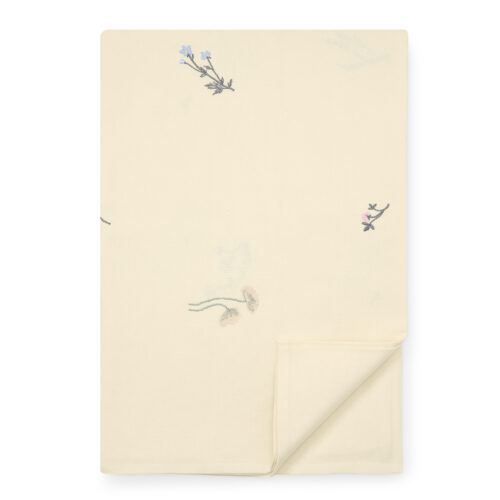 LAILA DUG BRODERET 140x220 CM 100% BOMULD - Sunny Beige